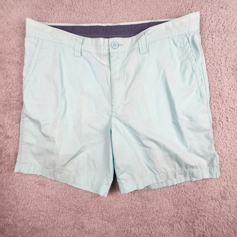 Columbia Mens 38 Shorts Casual Outdoor Hiking Travel Green Sportswear Beach Walk